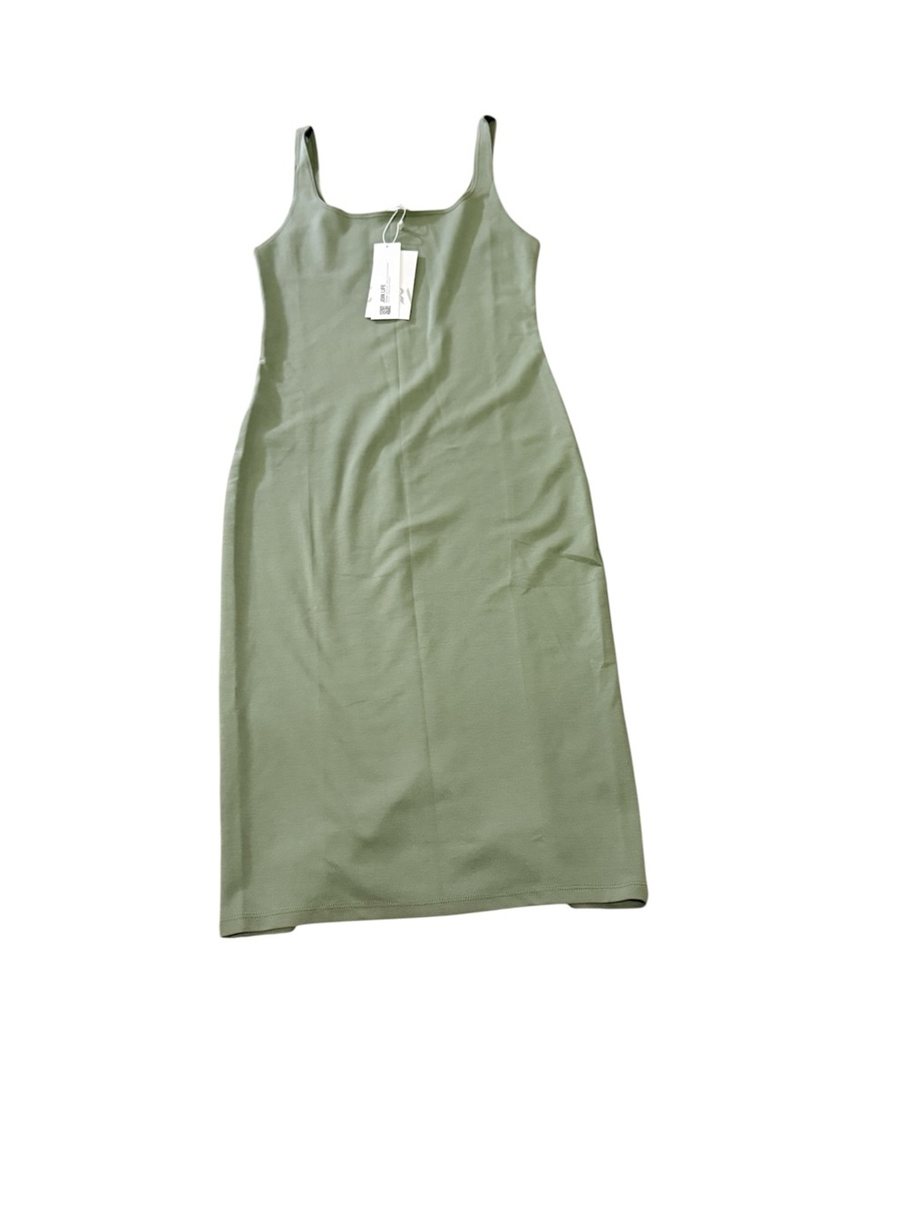 Zara Olive Slip Midi Dress